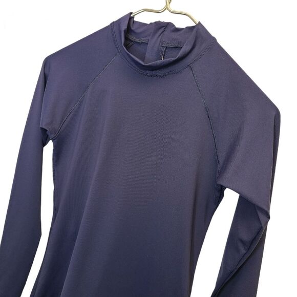 NWT Athleta Women' S North Point Rashguard Navy Blue Long Sleeve Fitted Swim Top - Picture 9 of 11